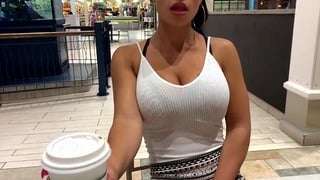 He controls my orgasms in public – shopping mall (LUSH)