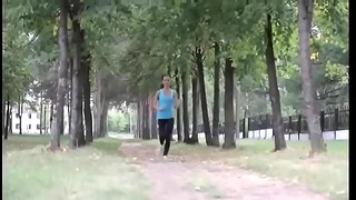 Lovely Girl Workout In Gym