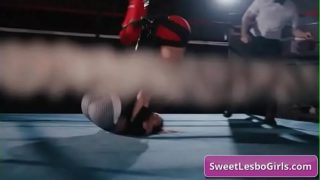 Sexy Lesbo Whores Ariel X, Sinn Sage Fight Rough Style In The Wrestling Ring And ReCEIve Horny