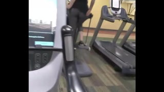 Huge BBW Ass Ass At Gym Thongslip Milf