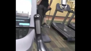 Huge BBW Ass Ass At Gym Thongslip Milf