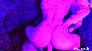 Petite Babe Sucks And Fucks His Big Cock After A Late-Night Movie – Amateur Saerosoh