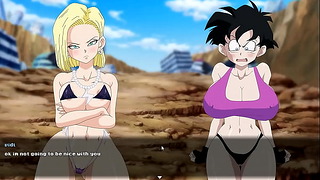 Super Whore Z Contest Hentai Game Ep.2 Catfight With Videl Chichi Bulma And Android 18